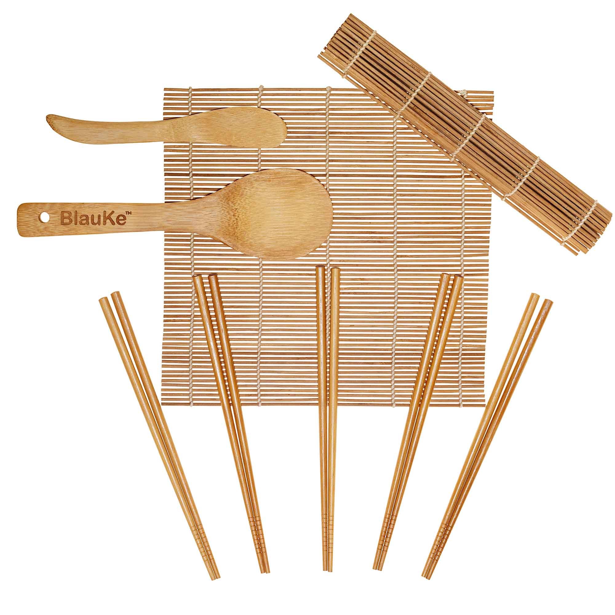 Set 7 Pezzi per Sushi in Bamboo Cucina Orientale Sala da Pranzo Kit Set 7 Pezzi per Sushi in Bamboo Cucina Orientale Sala da Pranzo Kit