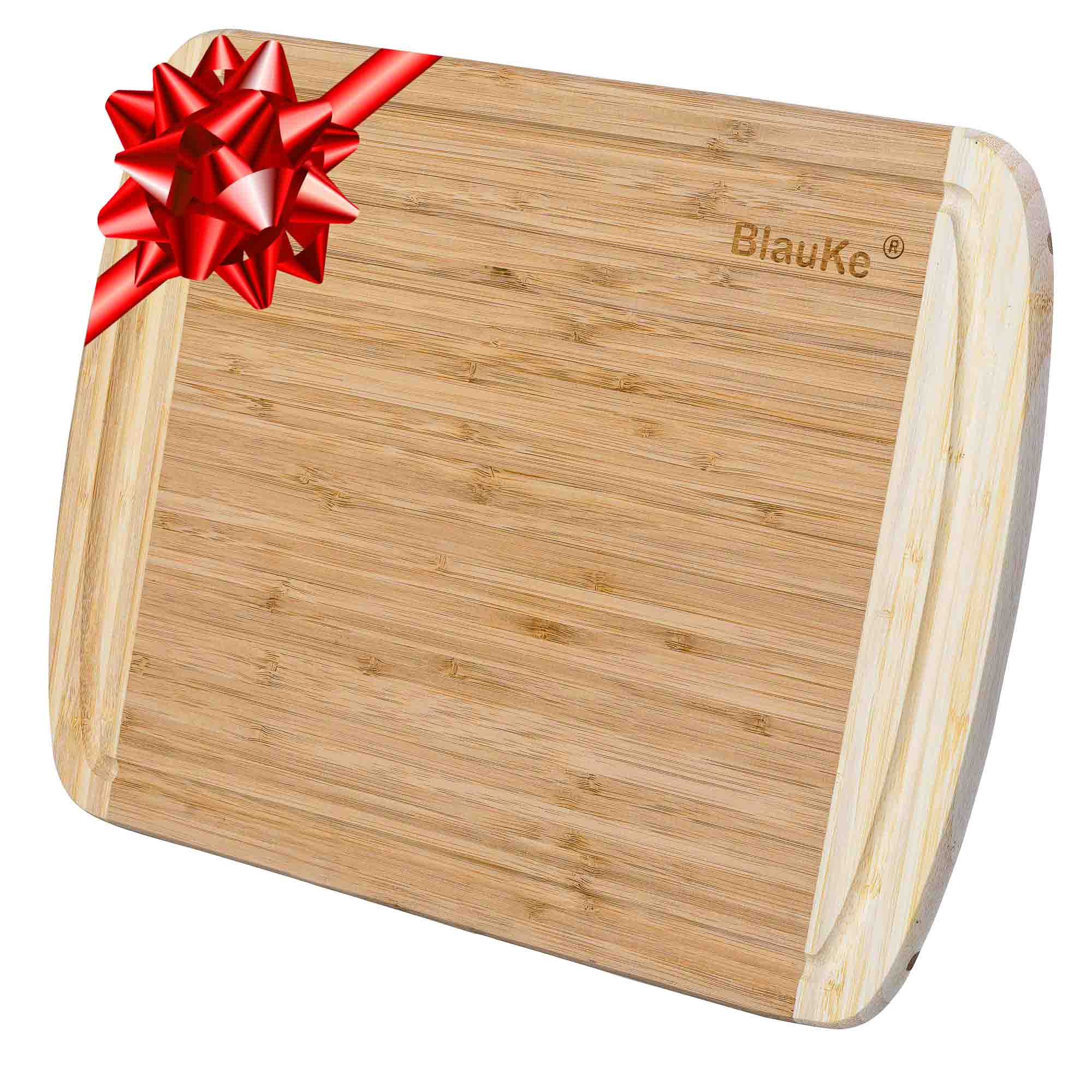  Wooden Cutting Boards for Kitchen: Organic Bamboo Wood Cutting  Board with Juice Grooves - Best Wood Cutting Board for Meat & Vegetables -  Large Decorative Serving Tray & Wood Cheese Board