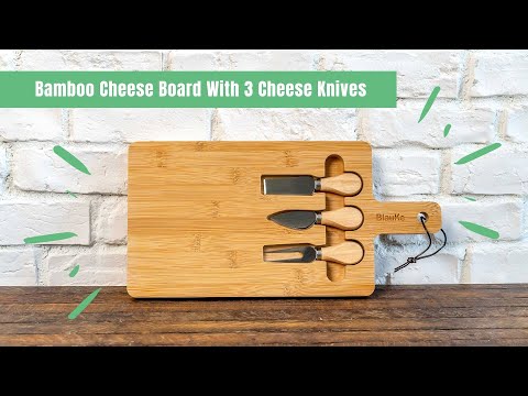 Bamboo Cheese Board And Knife Set