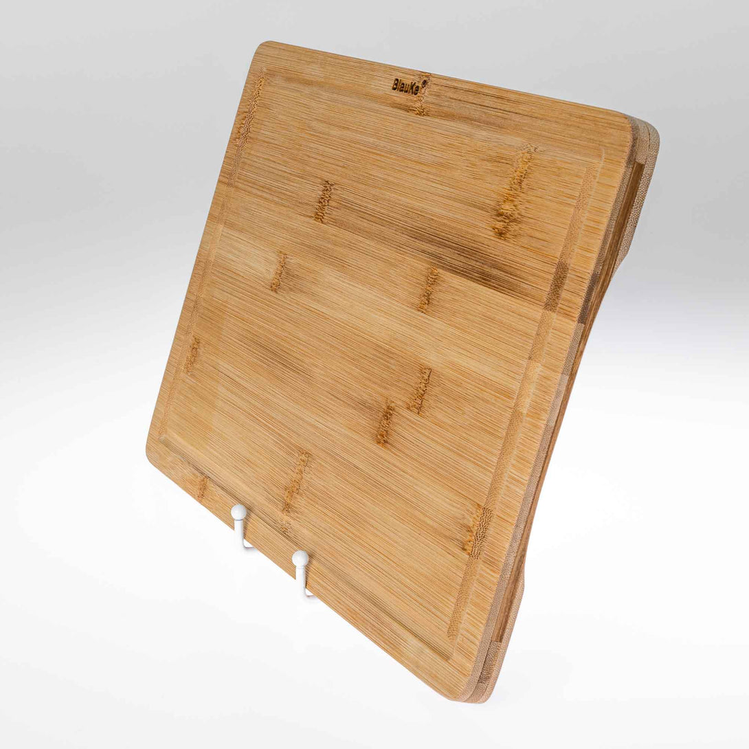 Cook's Essentials Bamboo Wood Cutting Board w/ Scrap Tray 