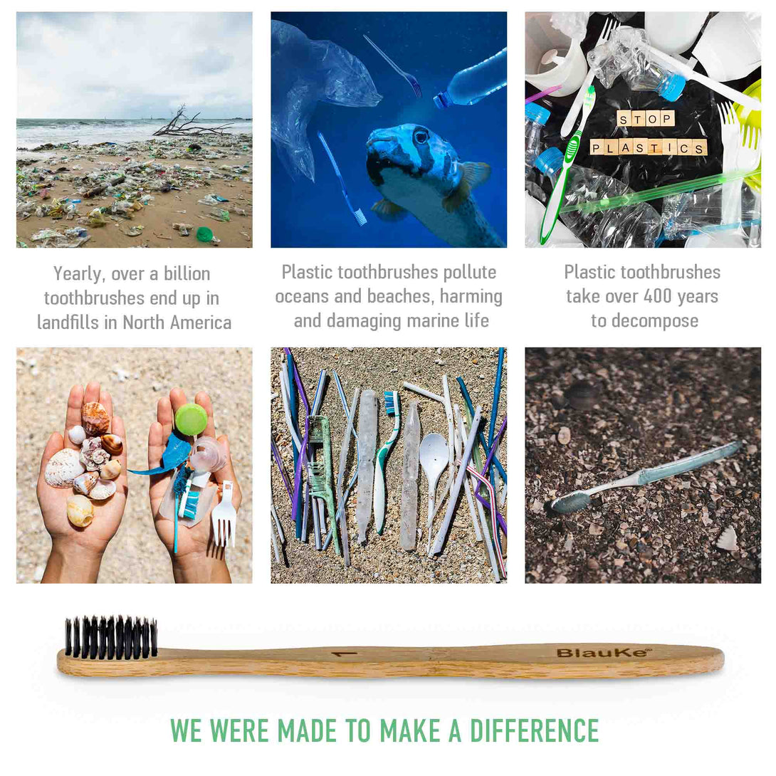 Bamboo Toothbrush Soft Bristles 4-Pack - Biodegradable Toothbrushes - Wooden Toothbrushes - Recyclable Toothbrushes - Bamboo Toothbrush Set - Bamboo Toothbrushes 7