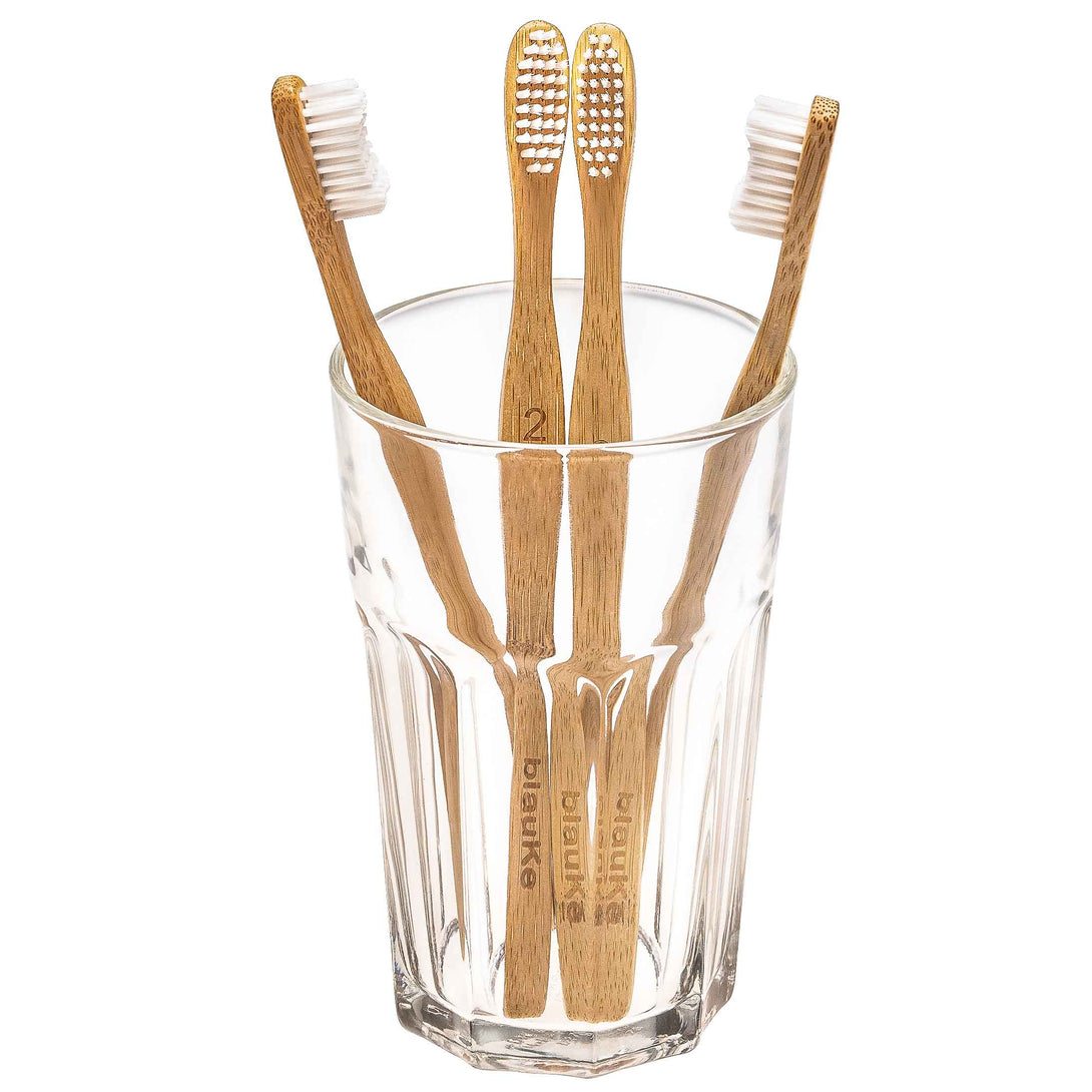 Bamboo Toothbrush Medium Bristles - Biodegradable Toothbrushes - Wooden Toothbrushes - Recyclable Toothbrushes - Bamboo Toothbrush Set 100-147