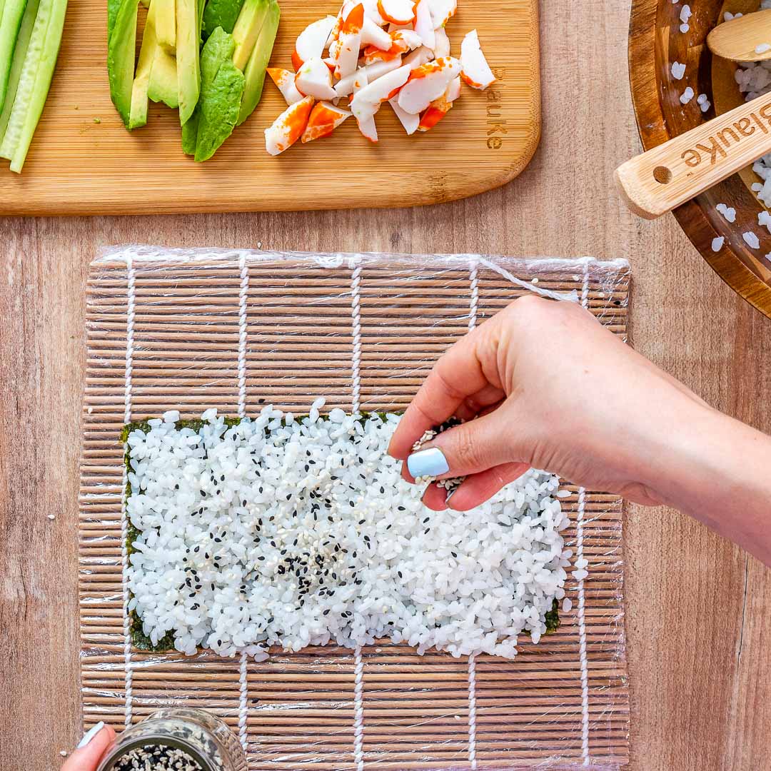 Sushi Making Kit Sushi Rolling Mat with Rice Spreader Paddle